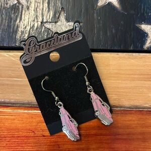 Graceland Pink Caddy dangle earrings